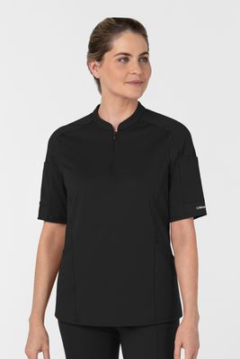 Casacca donna 6659 zip e mezza manica - nero Casacca donna 6659 zip e mezza manica - nero