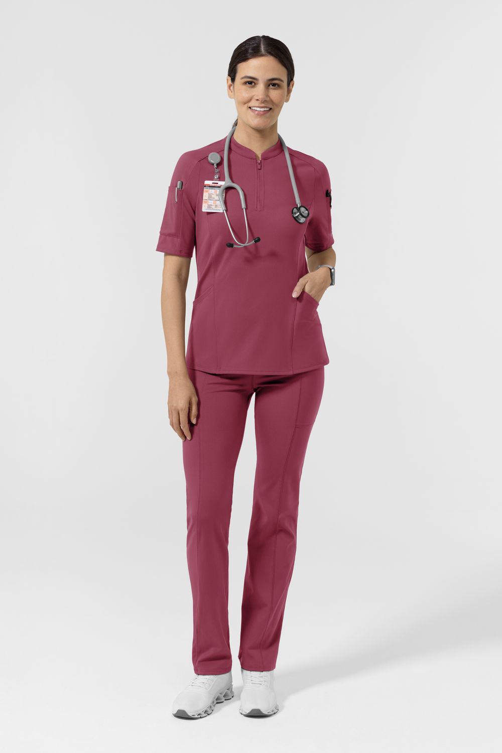 Pantalone donna 5659 yoga - garofano