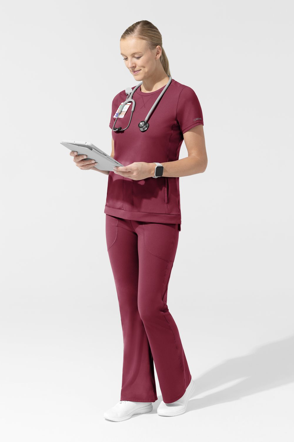 Pantalone donna 5459 yoga svasato - garofano