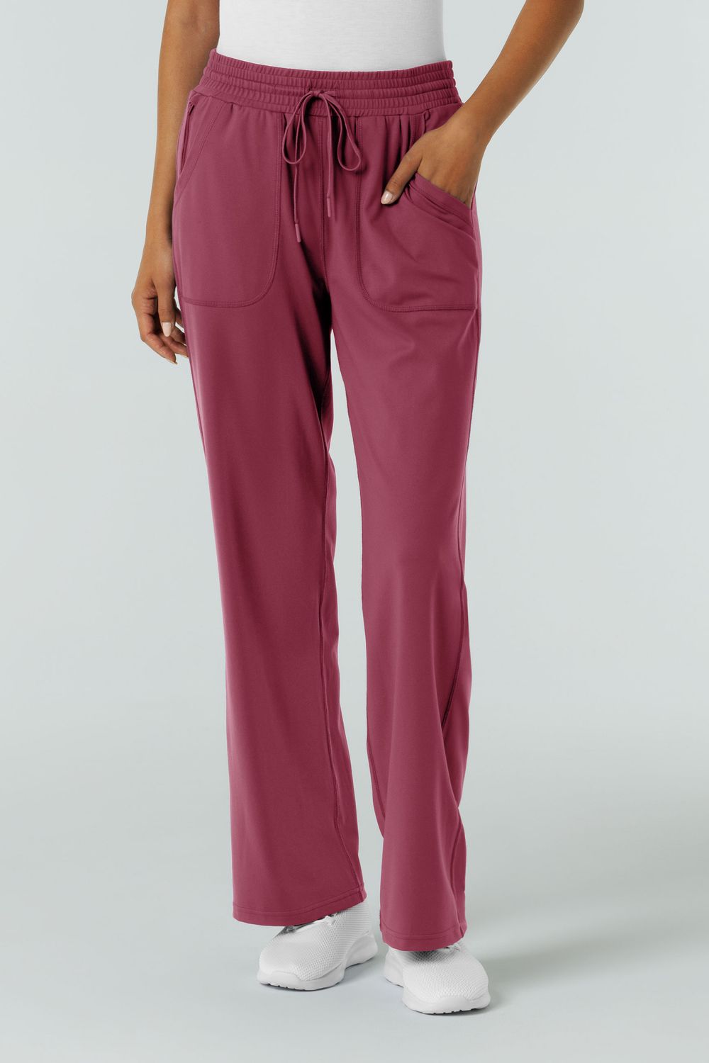 Pantalone donna 5559 largo - garofano Pantalone donna 5559 largo - garofano