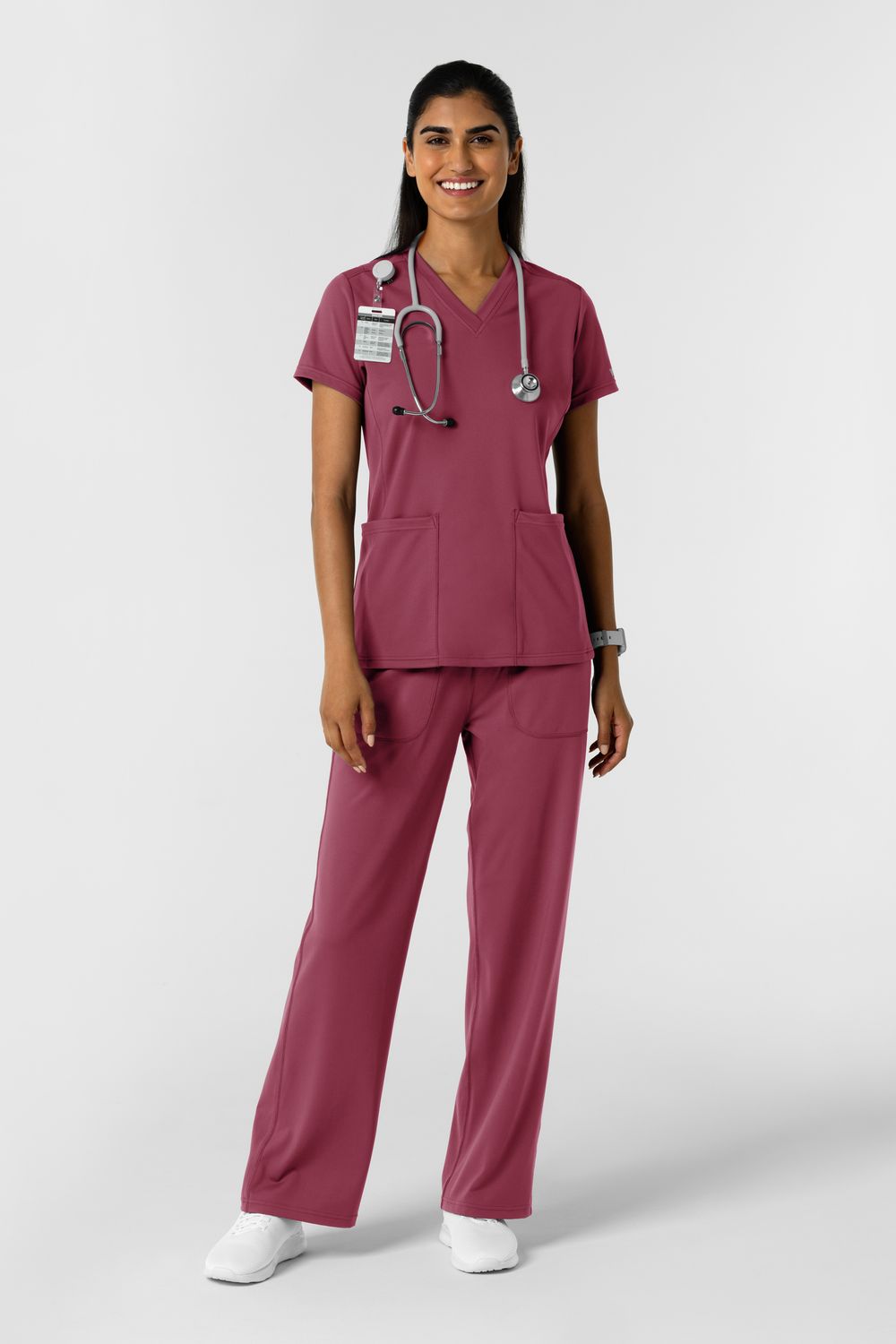 Pantalone donna 5559 largo - garofano