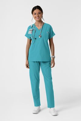Casacca donna 6280 scollo a V - smeraldo