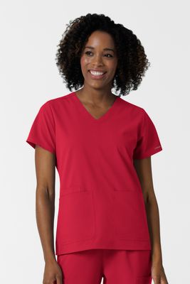 Casacca donna 6180 scollo a V - rosso Casacca donna 6180 scollo a V - rosso