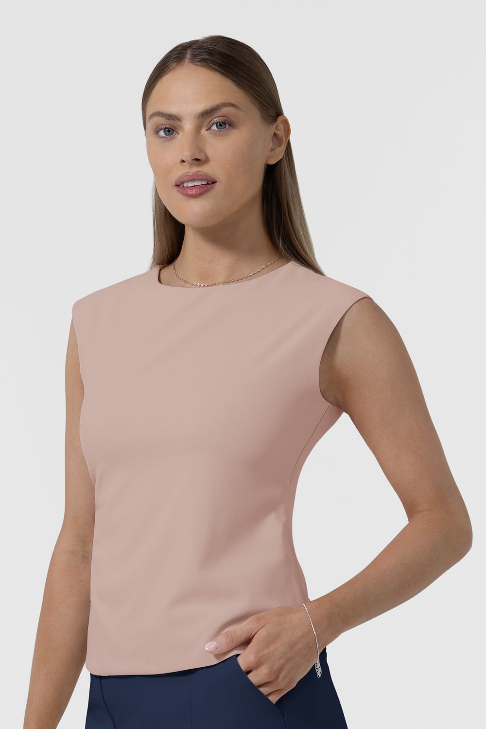 Casacca 6466 senza manica  - rosa