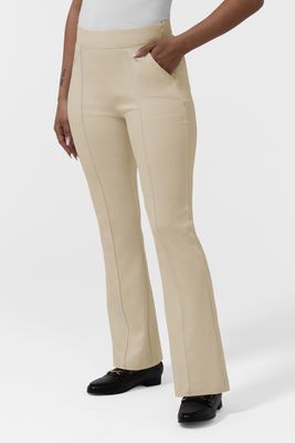 Pantalone donna 5366 svasato - beige chiaro Pantalone donna 5366 svasato - beige chiaro