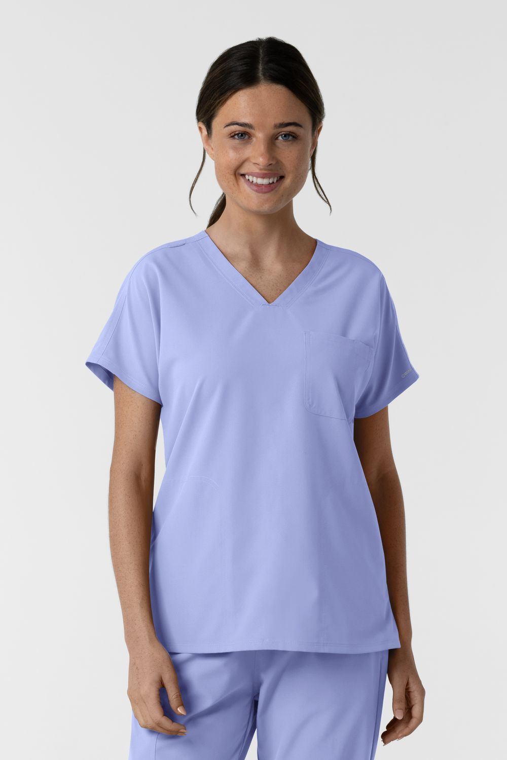 Casacca donna 6280 scollo a V - celeste Casacca donna 6280 scollo a V - celeste