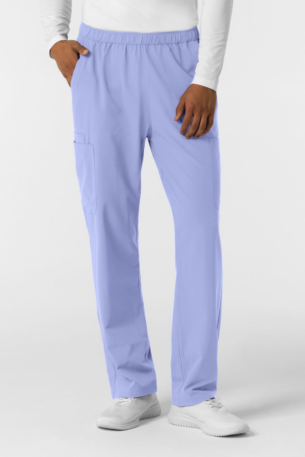 Pantalone uomo 5380 cargo - celeste