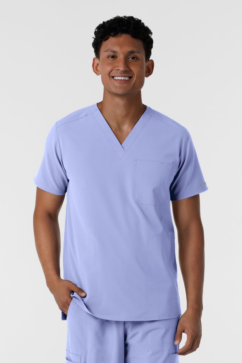 Casacca uomo 6380 scollo a V - celeste Casacca uomo 6380 scollo a V - celeste