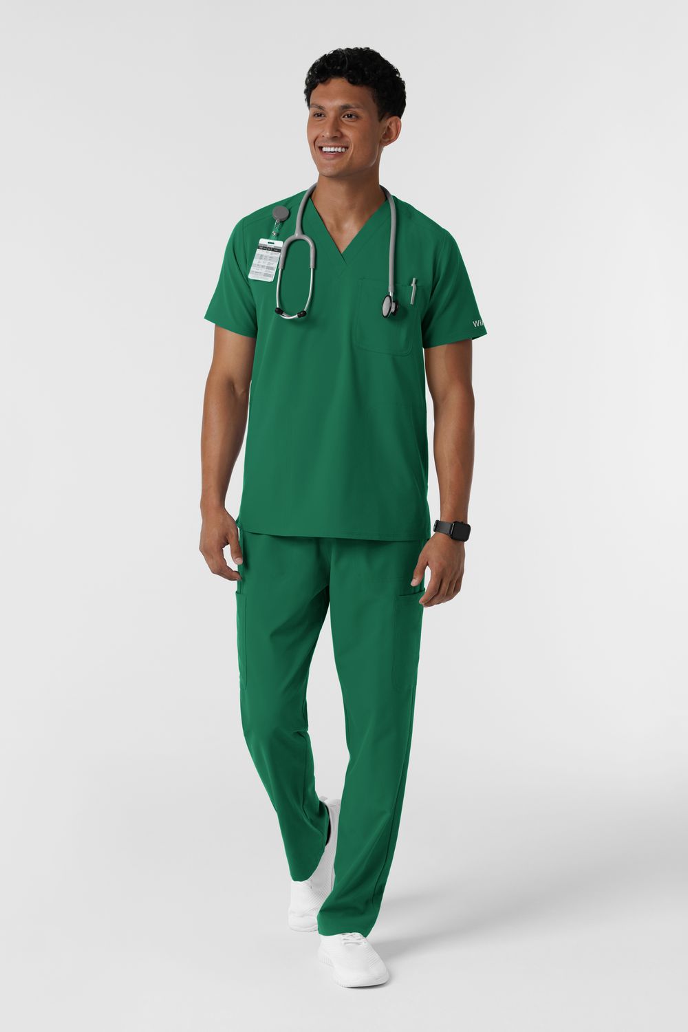 Casacca uomo 6380 scollo a V - verde chirurgico