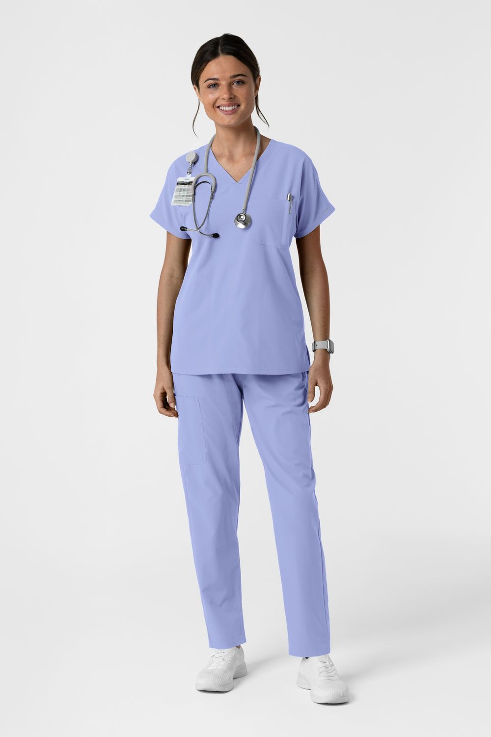 Pantalone donna 5280 slim - celeste