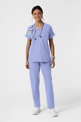Pantalone donna 5280 slim - celeste