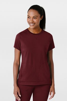 Casacca donna 6359 girocollo - bordeaux Casacca donna 6359 girocollo - bordeaux