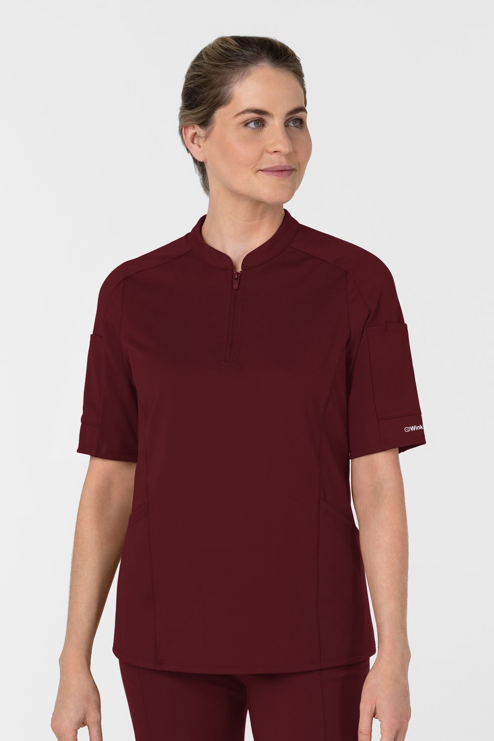 Casacca 6659 zip e mezza manica - bordeaux Casacca 6659 zip e mezza manica - bordeaux