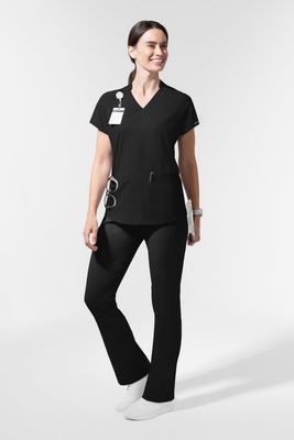 Pantalone 5270 gamba d'elefante - nero
