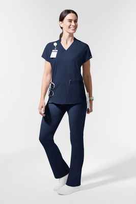 Casacca 6270 scollo a V PRO - blu navy