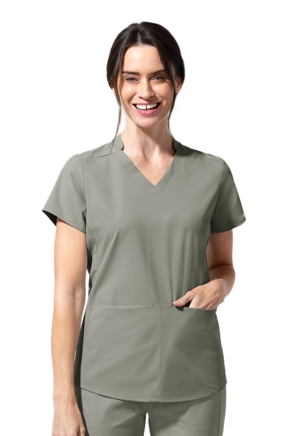 Casacca 6270 scollo a V PRO - grigio freddo