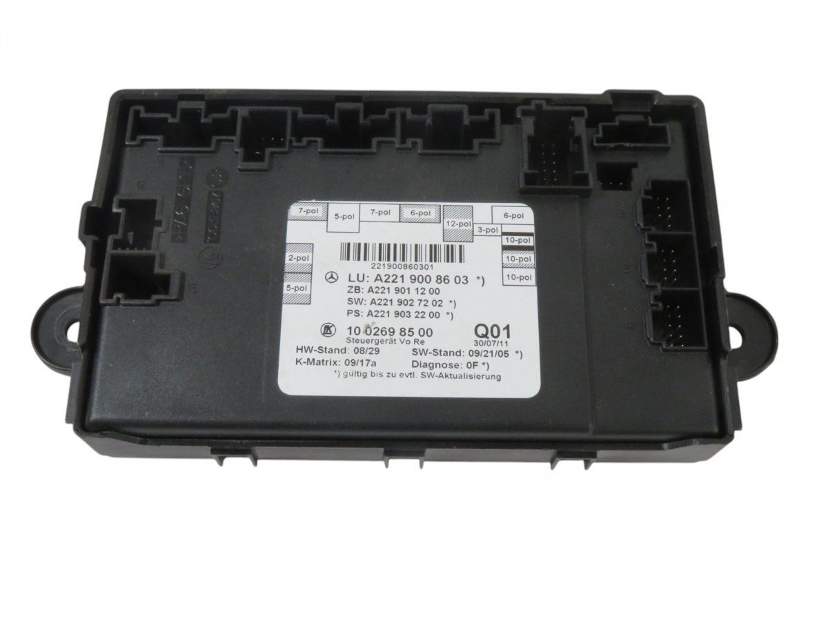 A2219008603 A2219007601 A2219006404 Door control unit front right MERCEDES-BENZ S-CLASS (W221) (2005-2013)