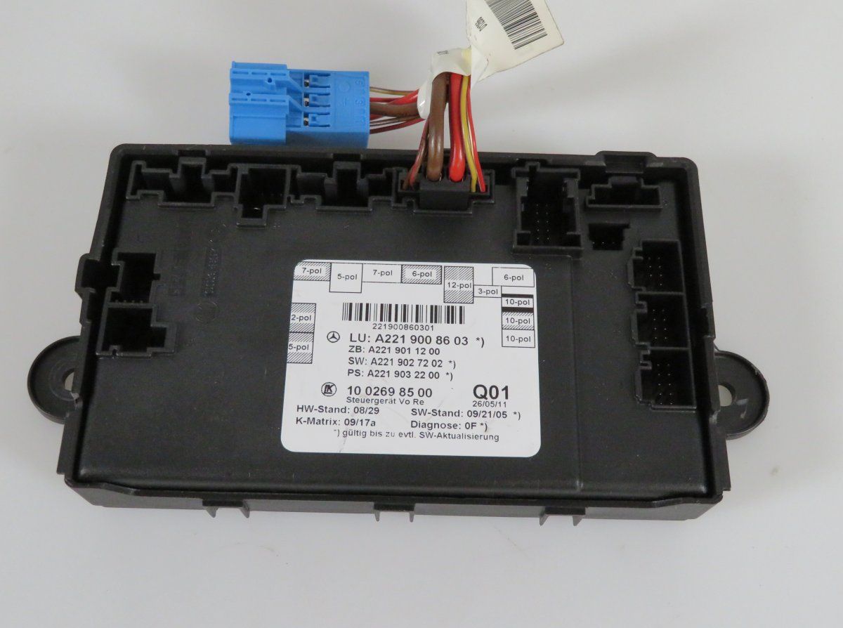 A2219008603 A2219006404 Door control unit front right MERCEDES-BENZ S-CLASS (W221) (2005-2013)
