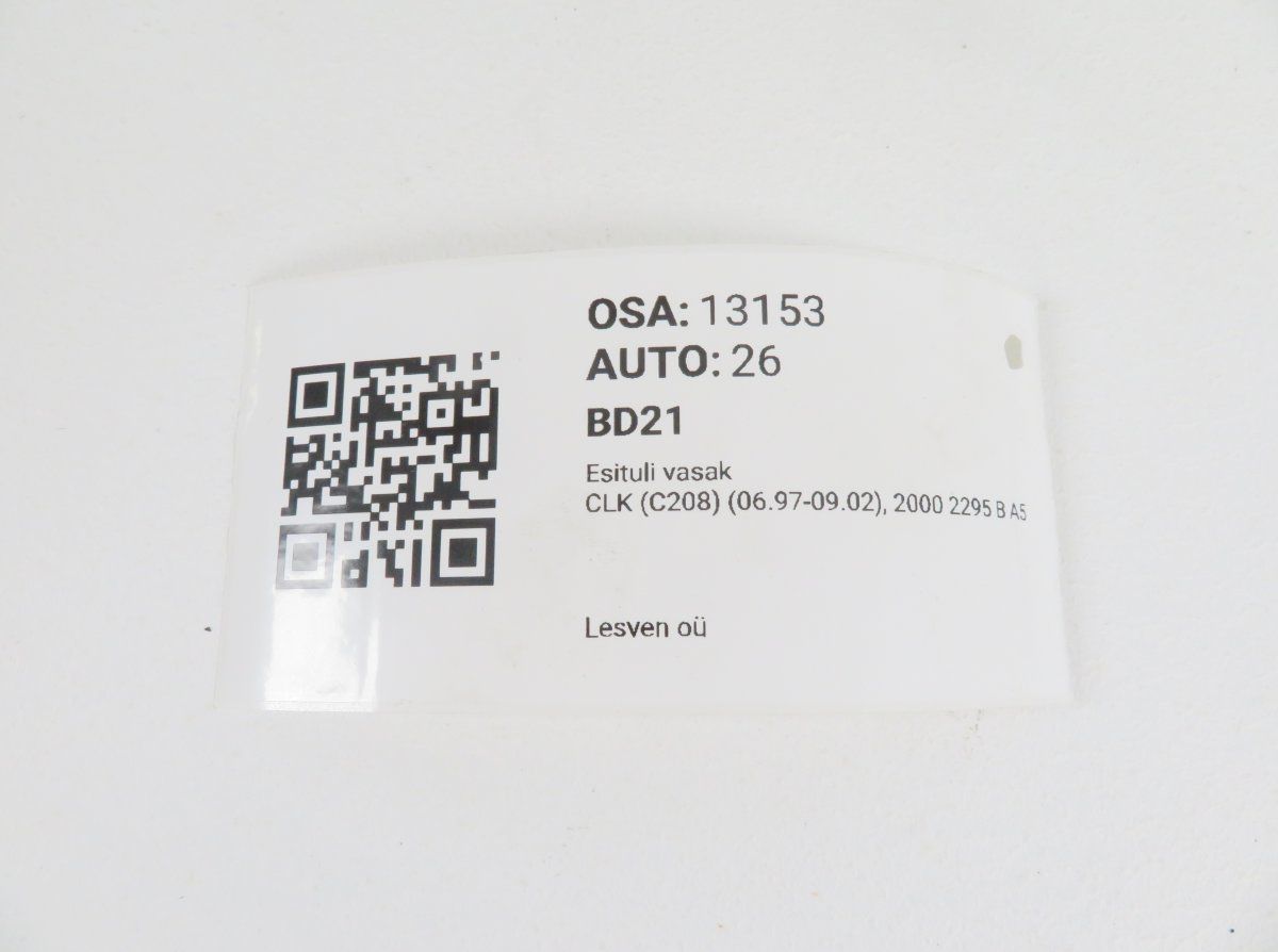 A2088200161 Headlight left MERCEDES-BENZ CLK (C208) (1997-2002)