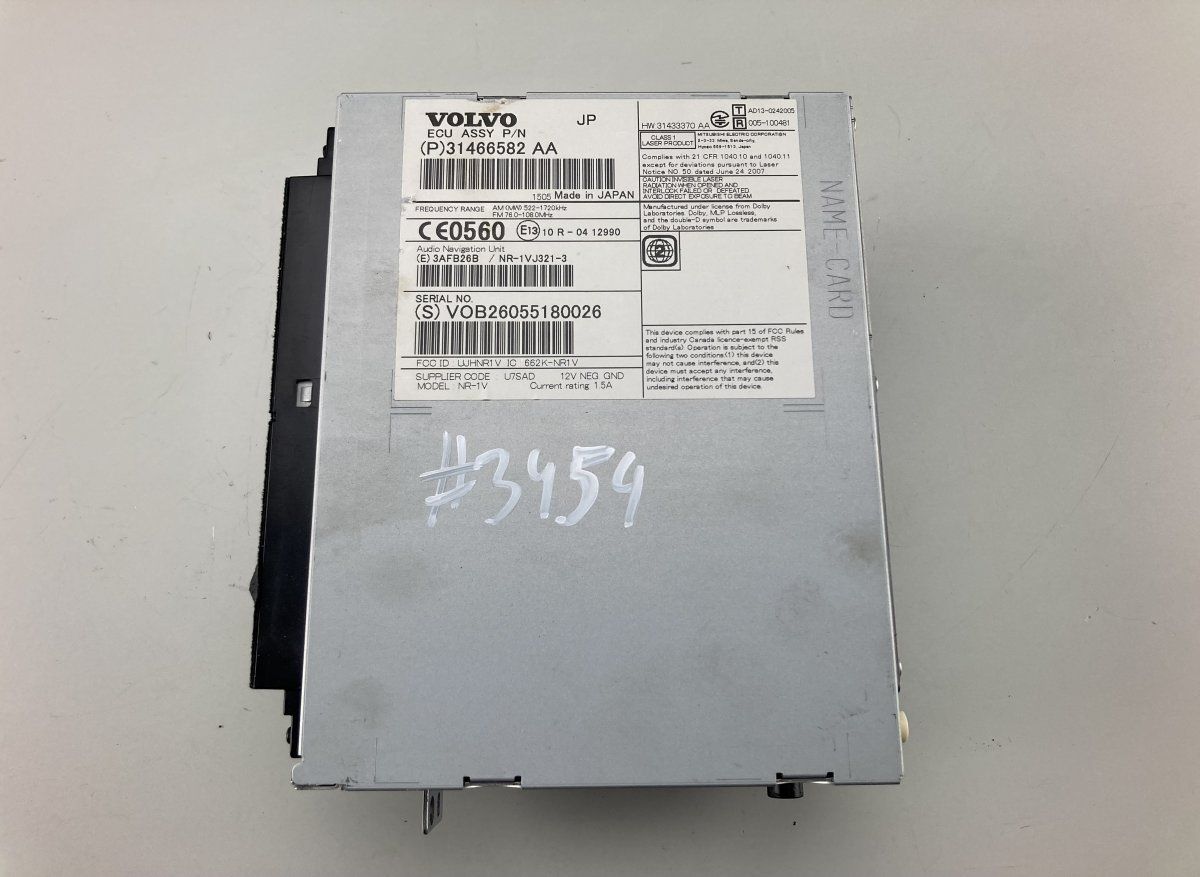 31433370 31466582 005100481 AD130242005 Radio VOLVO XC60 I (2008-2017)