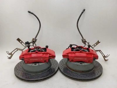 Porsche Cayman 981 Rear Brake Set 98135205110 Brake Caliper Rear GTS Red Brembo