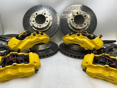 2011 PORSCHE 997 996 987 CAYMAN R TURBO CARBON CERAMIC BRAKE KIT SET PCCB RS