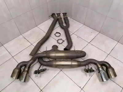 Nissan GT-R R35 exhaust silencer Sport Russ Fellows exhaust silencer