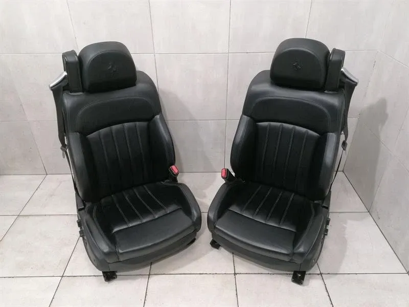 Ferrari 612 Scaglietti F137 seats black leather heated seats heated heated