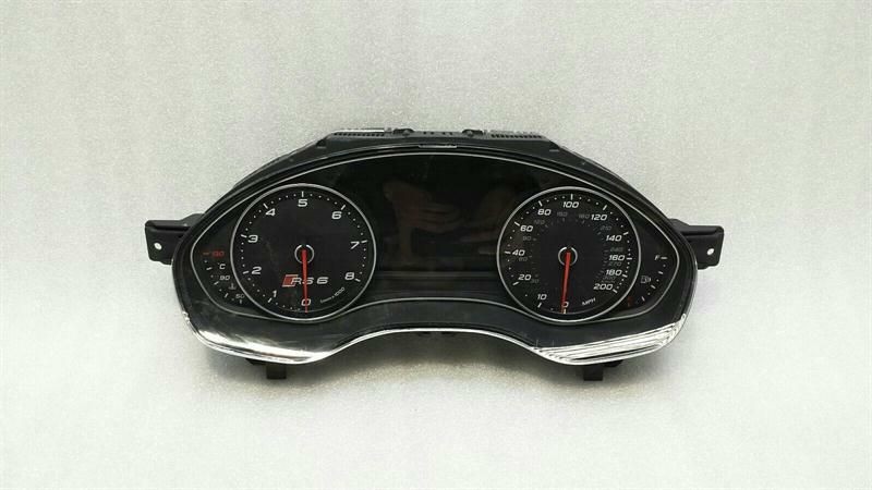 Audi A6 4G RS6 Instrument Cluster 4G0920930P RS6 Speedometer MPH
