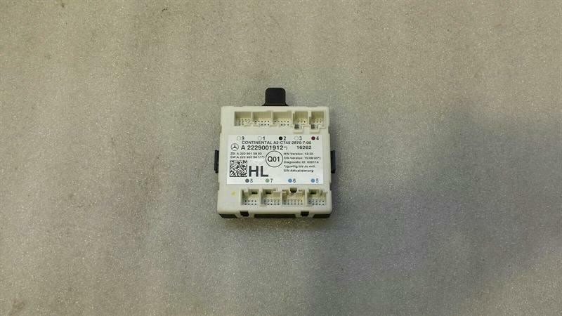 Mercedes C Class W205 RLH Door Module A2229001912 Door Control Unit Rear Left