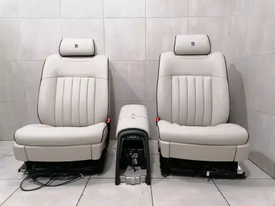 ROLLS ROYCE PHANTOM MK7 VII 7 SEATS CONSOLE SET PHANTOM SEAT WHITE LEATHER SET