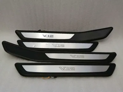 BMW 760Li F02 Door Sill V12 Set Illuminated 7190974 Entry Bar V12 Set