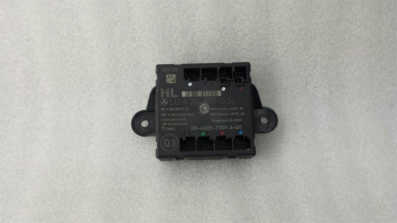 Mercedes C Class W204 RLH Door Module A2048704526 Door Control Unit Rear Left