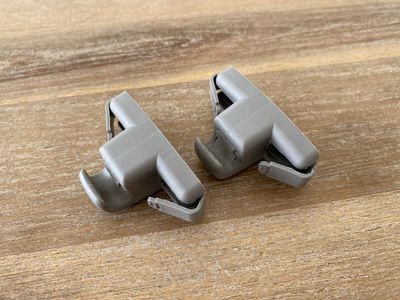 BMW 6 E63 E64 GENUINE Sun Visor Bracket x2 psc Color SKY GRAY 60