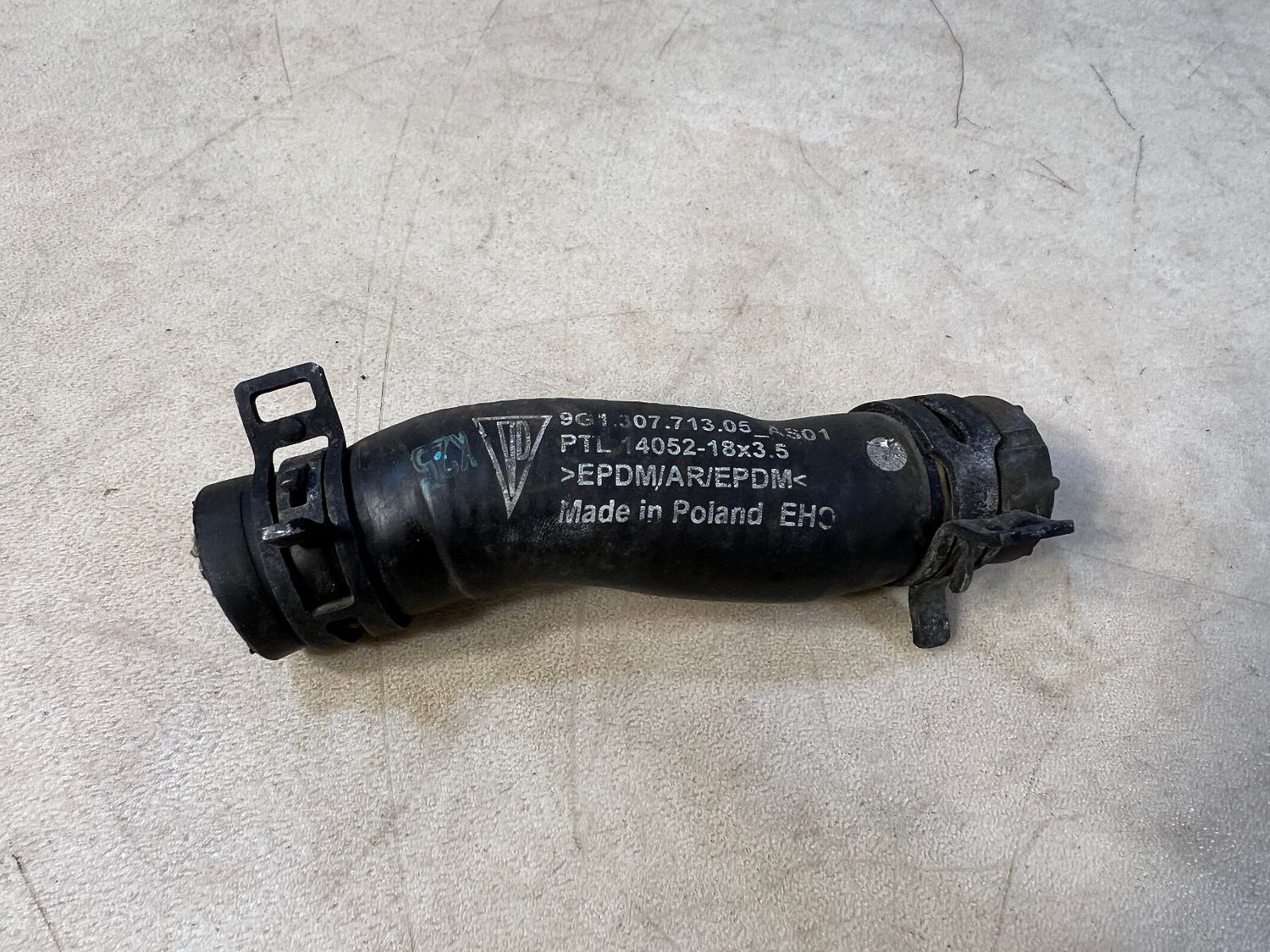 Porsche 911 991 Genuine Coolant Water Pipe Hose Tube 9G130771305