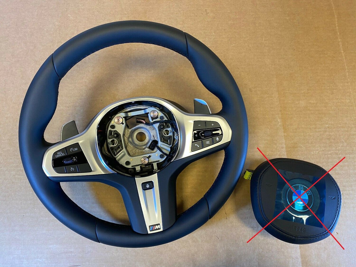 BMW 5 6 X3 X4 G30 G31 G38 G32 G01 G02 LCI USA M Steering Wheel Paddles HEATING