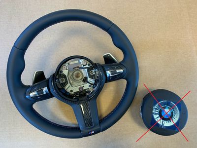 BMW X5 X6 X3 X4 F15 F16 F25 F26 M Steering Wheel Paddles VIBRO M STITCHES CARBON