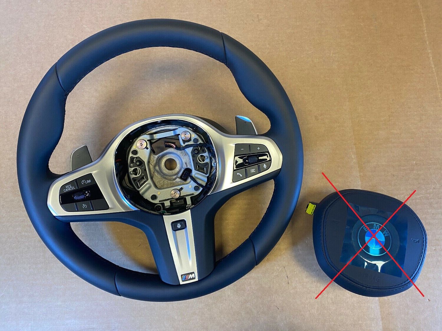 BMW 5 6 X3 X4 G30 G31 G32 G01 G02 LCI USA M Steering Wheel Paddles HEATING VIBRO
