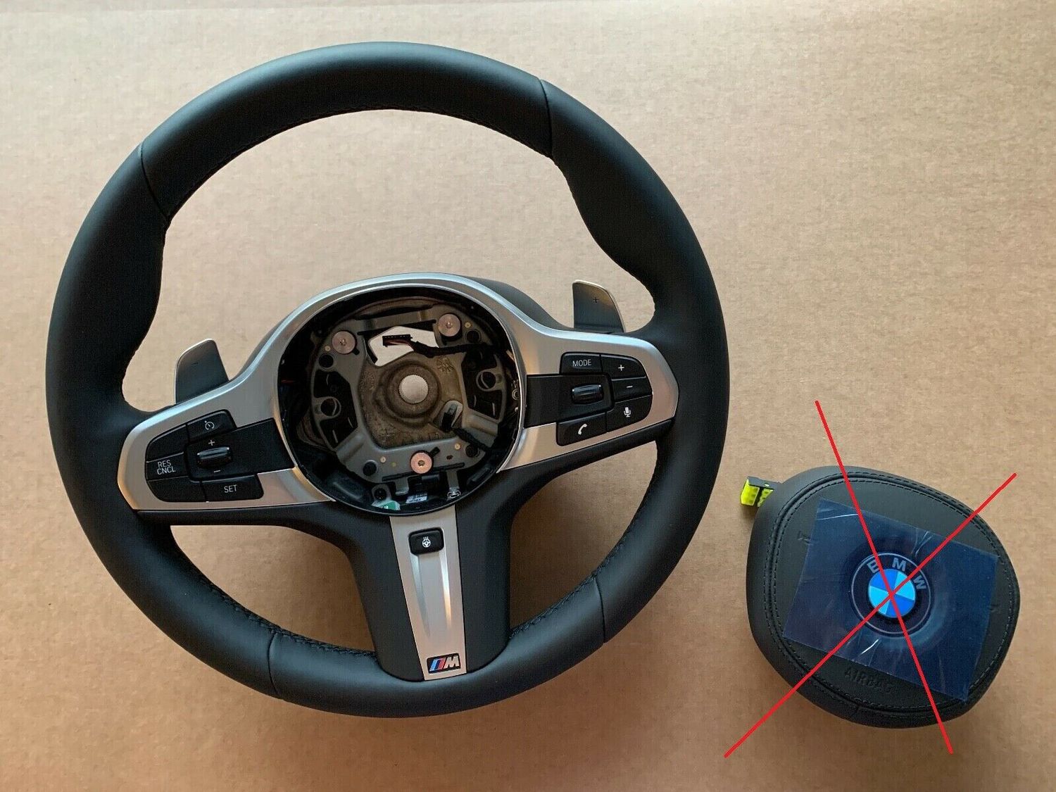 BMW 5 6 X3 X4 G30 G31 G32 G01 G02 OEM USA M Steering Wheel Paddles VIBRO HEATING