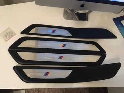 BMW 7 F01 GENUINE M Door Trim Set Threshold Сovers 51478046135 289 290