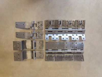 STAINLESS STEEL Mercedes W463 G class Doors, Hood + Trunk Door Hinge Set 12 pcs