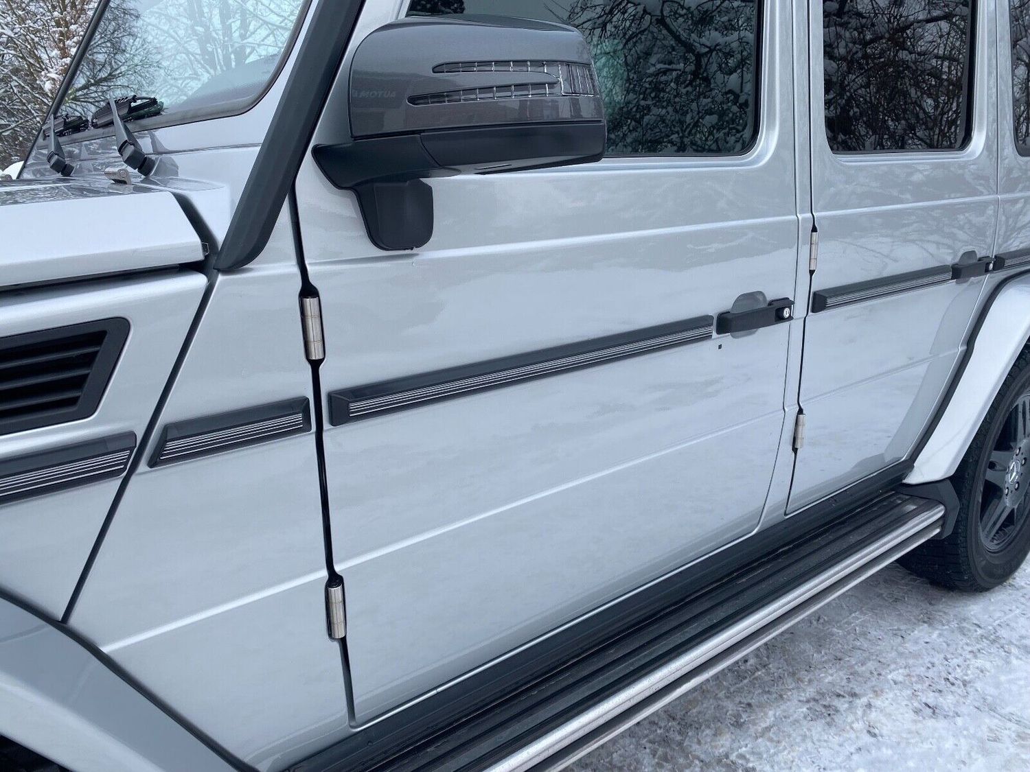 STAINLESS STEEL Mercedes W463 G class Doors, Hood + Trunk Door Hinge Set 12 pcs