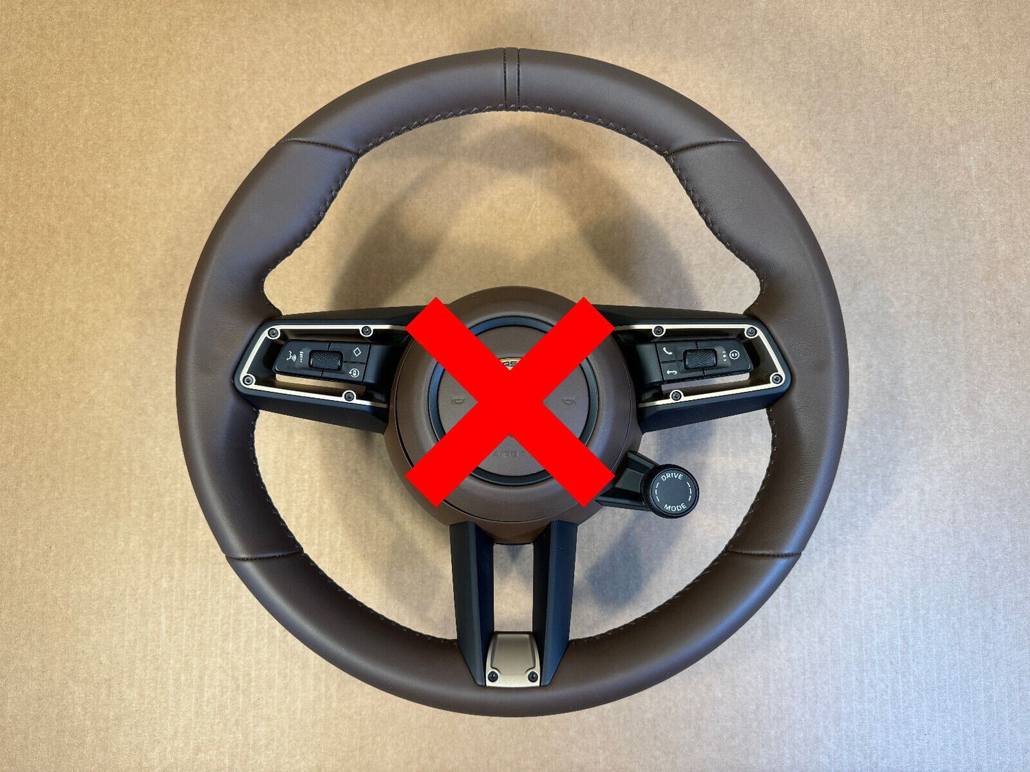 Porsche 95B MACAN 911 992 PANAMERA 971.2 TAYCAN Steering Wheel Drive Mode Braun