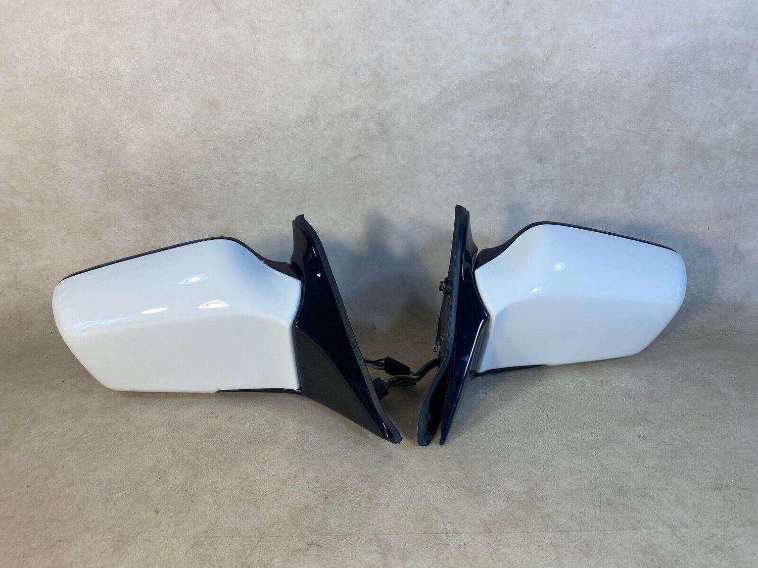 BMW 7 E23 GENUINE Mirrors with Shadow Line LH/RH from 09/1982 Year LHD RARE item