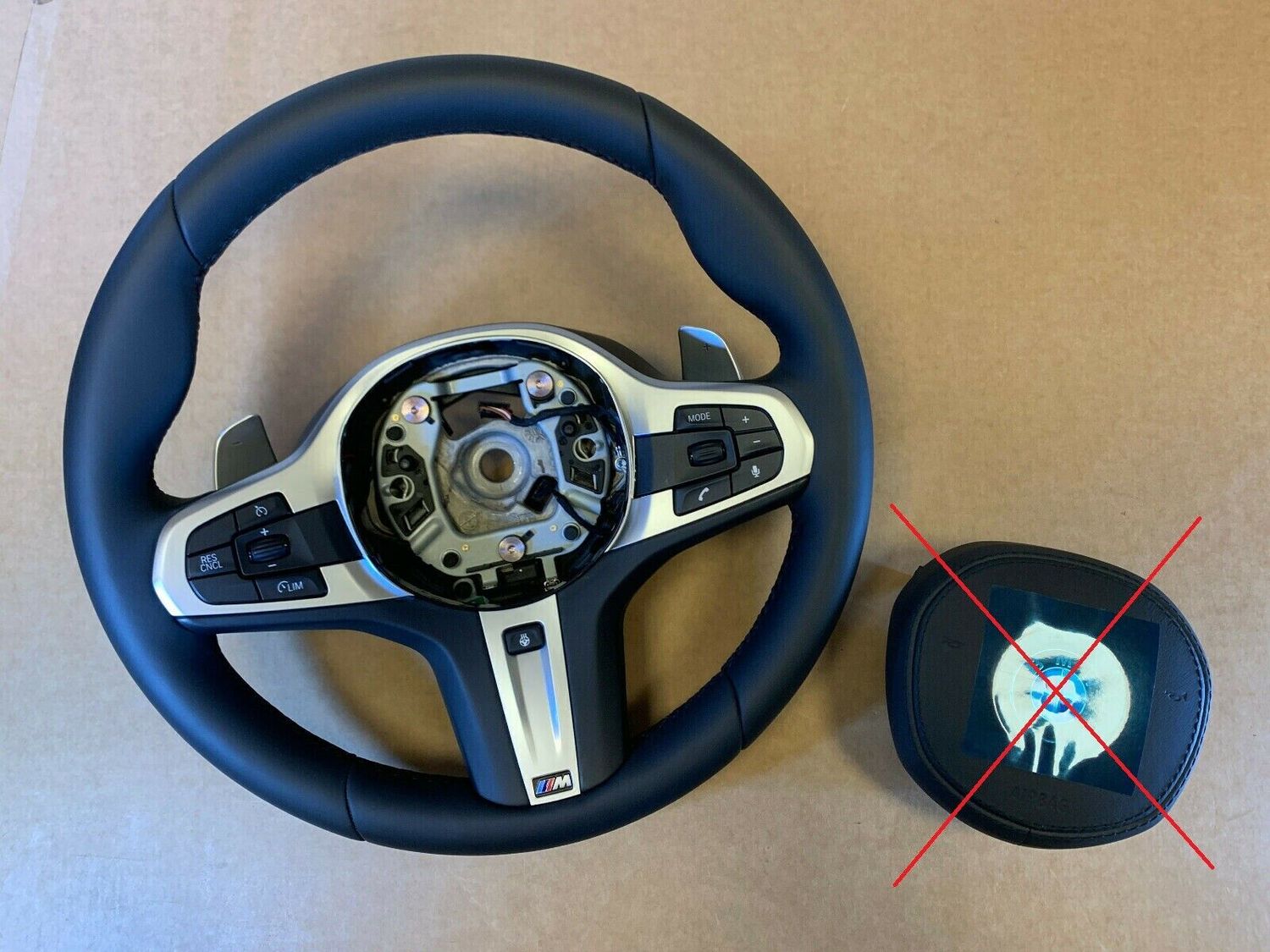 BMW 5 6 X3 X4 G30 G31 G32 G01 G02 OEM USA M Steering Wheel Paddles HEATING VIBRO