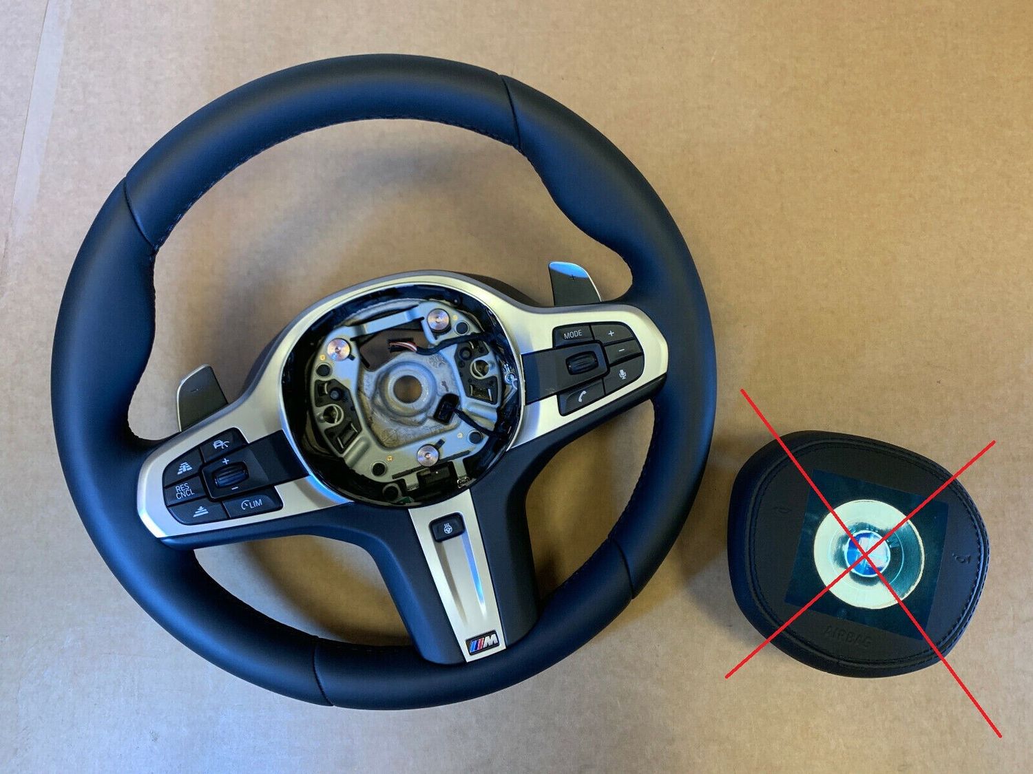 BMW 5 6 X3 X4 G30 G31 G32 G01 G02 EU M Steering Wheel Paddles HEATING VIBRO ACC