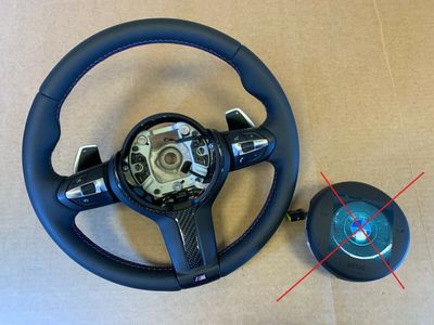 BMW F15 F16 F25 F26 F30 F32 F34 F36 M Steering Wheel PADDLES HEATED VIBRO CARBON