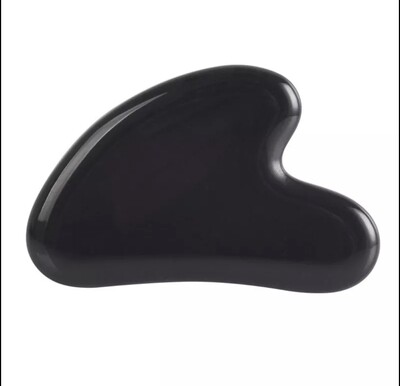 Guasha Stone Obsidian Heart-shaped