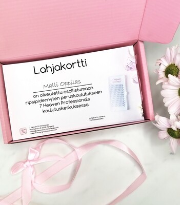 Lahjakortti ripsipidennysten peruskoulutukseen