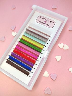 Rainbow- värilliset kuidut D 0.07-12